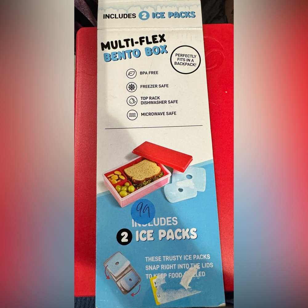 Fit & Fresh Collection Multi-Flex Bento Box with 2 Removeable Ice Packs - Picture 5 of 5